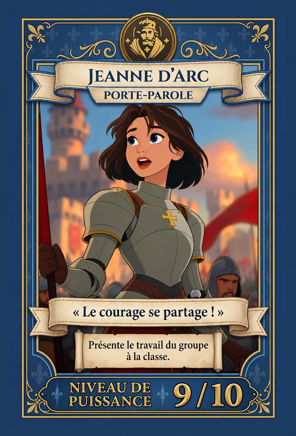 Carte de rôle Porte-parole, Jeanne d'Arc