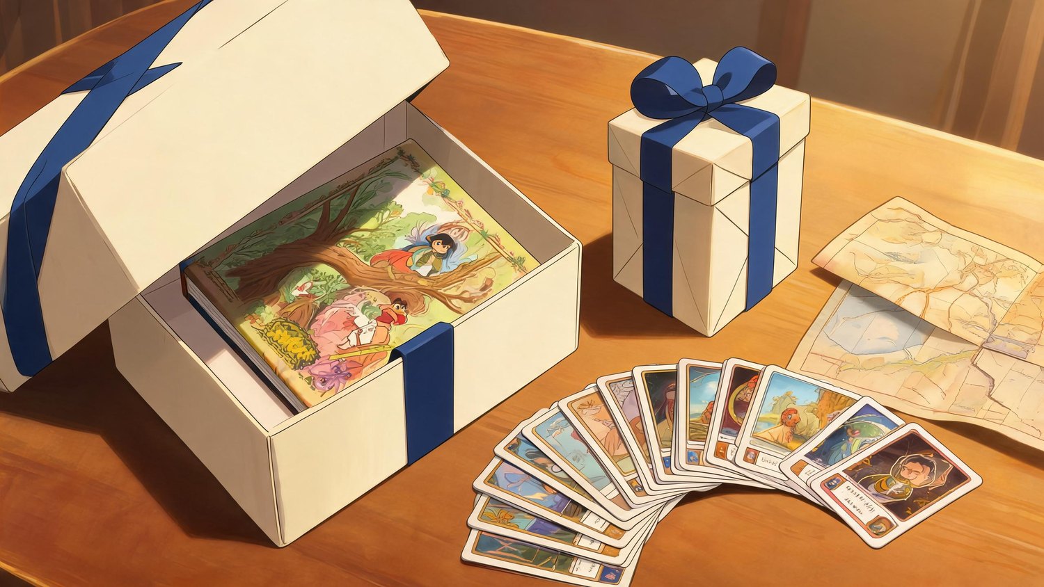Le contenu de la box du Club des Héros : album, cartes collector et surprise