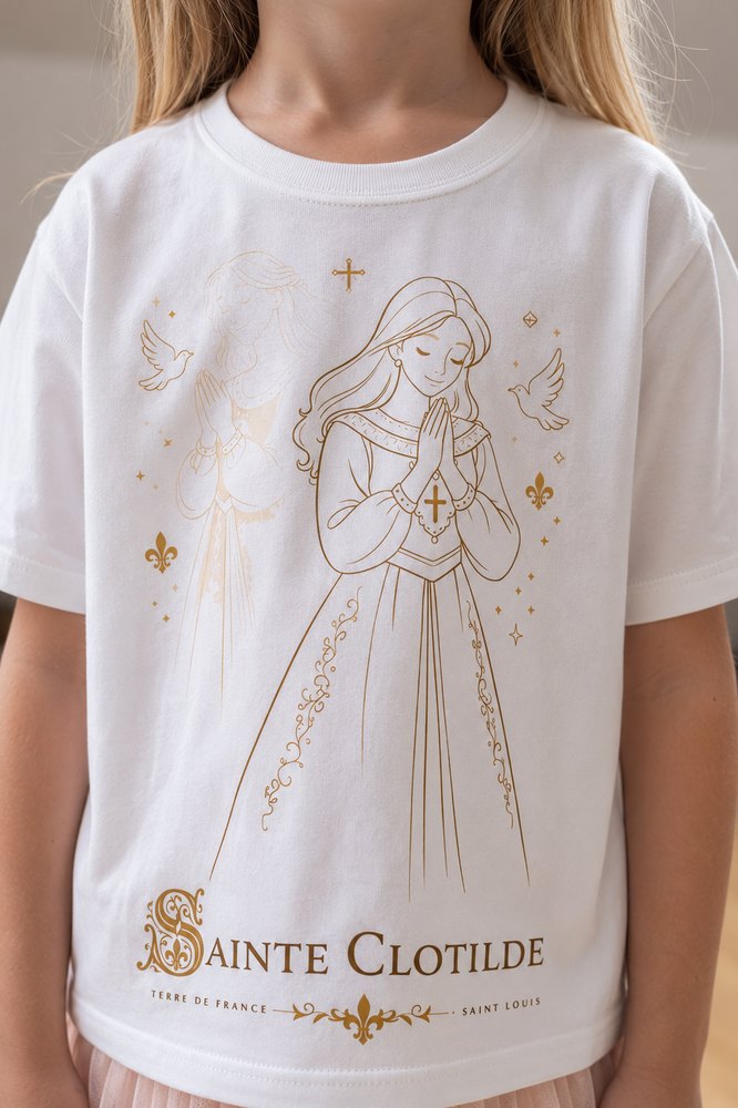 T-shirt Sainte Clotilde, Terre de France